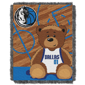 Mavericks OFFICIAL National Basketball Association, "Half-Court" Baby 36"x 46" Triple Woven Jacquard Throw by The Northwest Company
