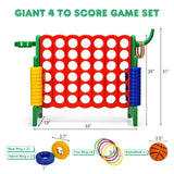 2.5 Feet 4-to-Score Giant Game Set