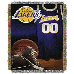 Lakers OFFICIAL National Basketball Association, "Vintage" 48"x 60" Woven Tapestry Throw by The Northwest Company