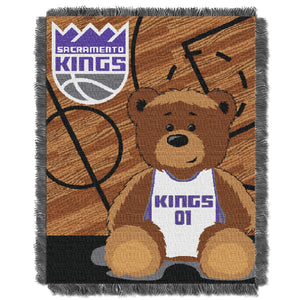Kings OFFICIAL National Basketball Association, "Half-Court" Baby 36"x 46" Triple Woven Jacquard Throw by The Northwest Company