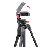 Zomei T90 Portable Tripod with Phone Clip and Bluetooth Remote Black & Red