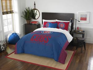 Cubs OFFICIAL Major League Baseball, Bedding, "Grand Slam" Full/Queen Printed Comforter (86"x 86") & 2 Shams (24"x 30") Set by The Northwest Company