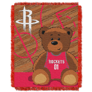 Rockets OFFICIAL National Basketball Association, "Half-Court" Baby 36"x 46" Triple Woven Jacquard Throw by The Northwest Company