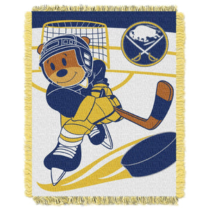 Sabres OFFICIAL National Hockey League, "Score Baby" Baby 36"x 46" Triple Woven Jacquard Throw by The Northwest Company