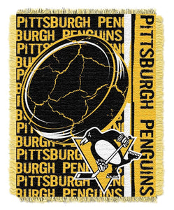 Penguins OFFICIAL National Hockey League, "Double Play" 46"x 60" Triple Woven Jacquard Throw by The Northwest Company