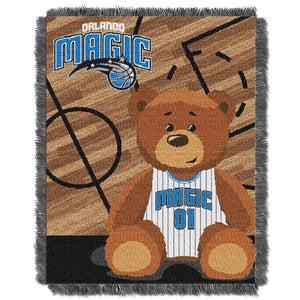 Magic OFFICIAL National Basketball Association, "Half-Court" Baby 36"x 46" Triple Woven Jacquard Throw by The Northwest Company