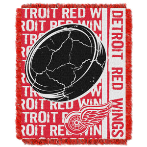 Redwings OFFICIAL National Hockey League, "Double Play" 46"x 60" Triple Woven Jacquard Throw by The Northwest Company