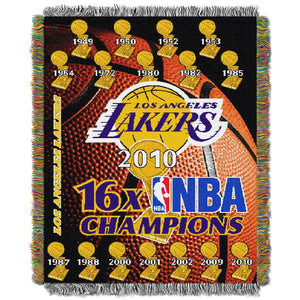 Lakers CS OFFICIAL National Basketball Association, Commemorative 48"x 60" Woven Tapestry Throw by The Northwest Company