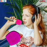 Microphone Cover Mic Pop Filter Windscreen Mic Sponge Covers Disposable Foam For Karaoke Black & Pink 5Core SPONGE